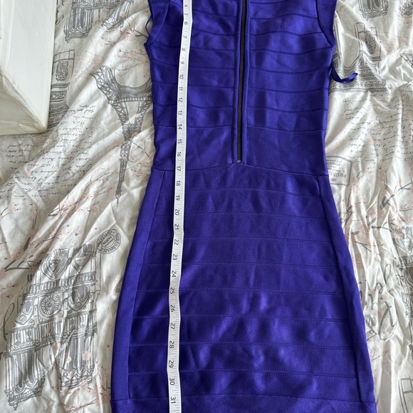 Stunning purple French connection tight bandage dress worn once! - Picture 4 of 7